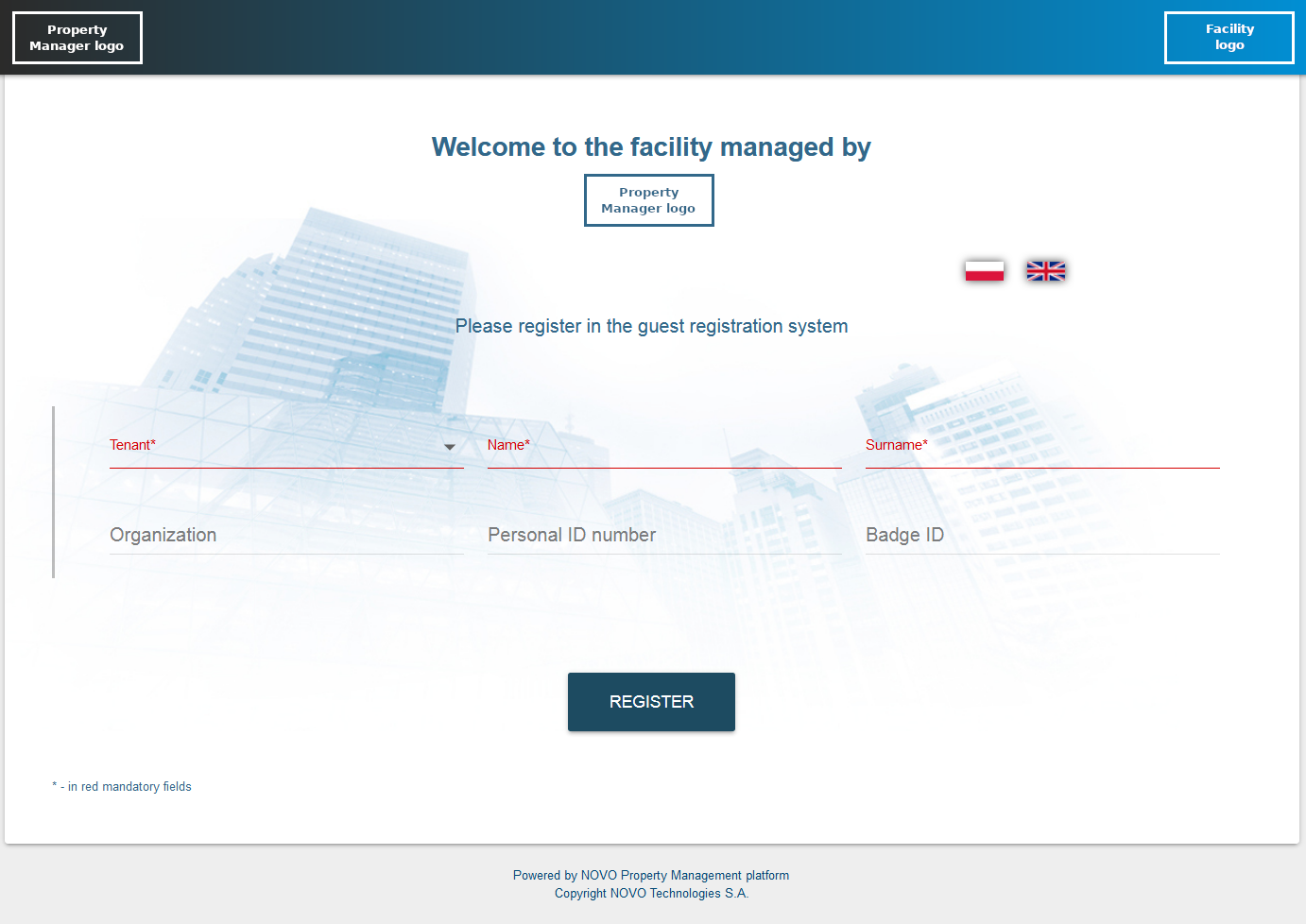 Novo||We are launching a new functionality for the office buildings sector – NOVO Visitor Book